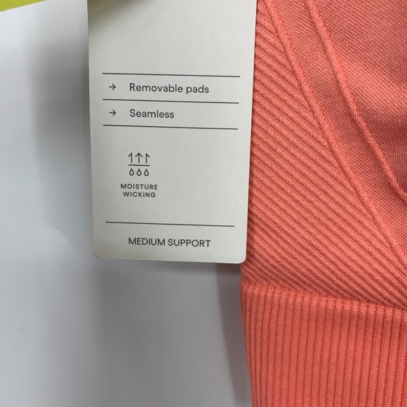 All In Motion Sports Bra Plus 2X (40DD) Seamless Medium Support Racerback - Picture 3 of 10